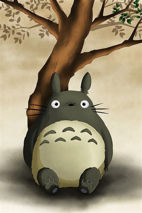 My Neighbor Totoro Tree Anime Manga Poster Totoro Totoro Art My