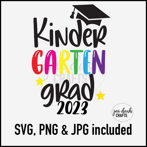 Kindergarten Grad 2023 Svg Png And Jpeg Etsy Hong Kong
