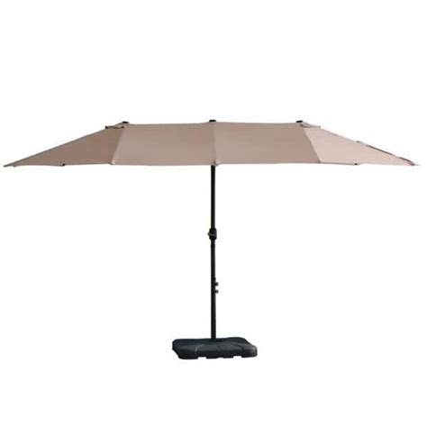 Jaxpety 15 Ft Outdoor Patio Umbrella Market Sunbrella Umbrella For