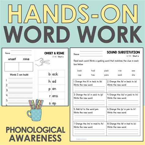 Hands On Word Work Activities Benchmark Advance First Grade Unit 9