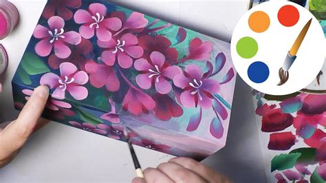 Painting Flowers With Acrylic Como Pintar Con Acrílicos Irishkalia