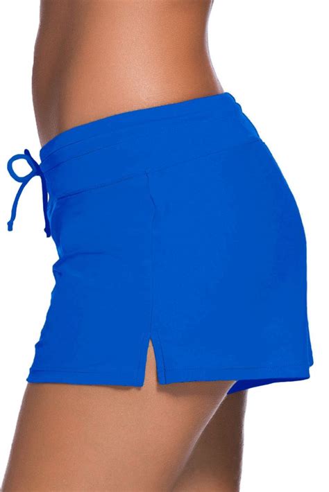 Royal Blue Women Swim Boardshort Swim Suit Bottoms Stylish Tankini