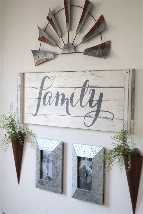 RUSTIC FAMILY SIGN Family decor sign farmhouse gallery wall | Etsy ...