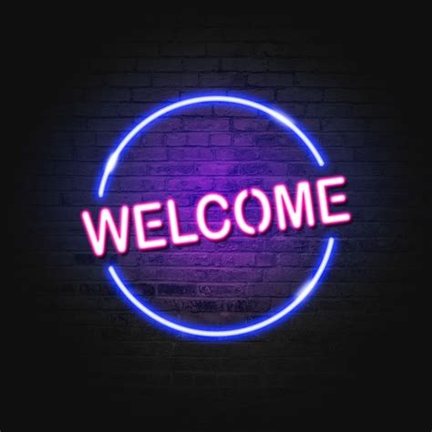 Neon Welcome Welcome Clipart Welcome Letters Png Transparent Clipart