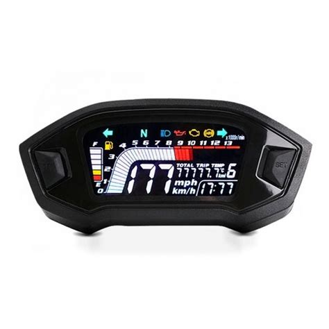 Motorcycle Speedometer Digital Tachometer Lcd Zaddox Sm Buy Now