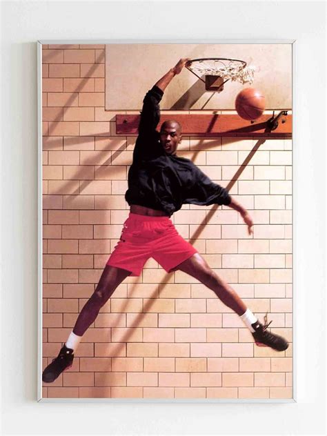 Michael Jordan Slam Dunk Poster Poster Art Design