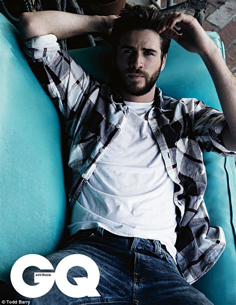 Liam Hemsworth Poses For Gq Magazine After Confirming Romance With