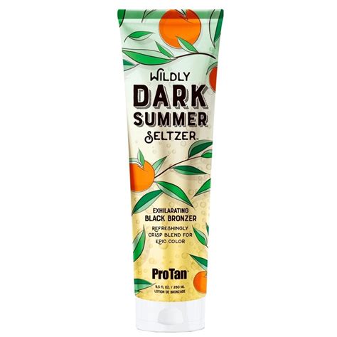 Protan Wildly Dark Summer Seltzer Exhilarating Black Tanning