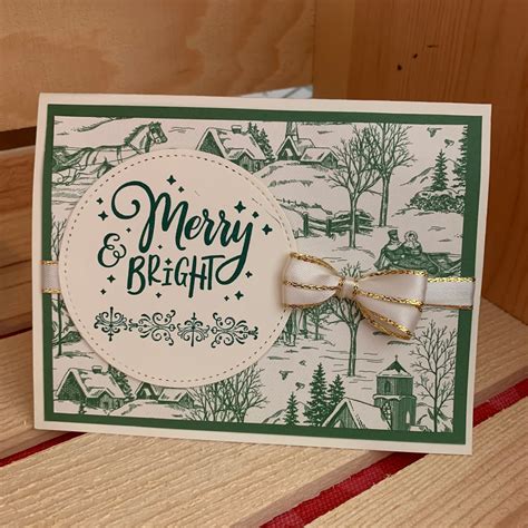 Stamping Up Christmas Card Using Everything Festive Stamp Set Diy
