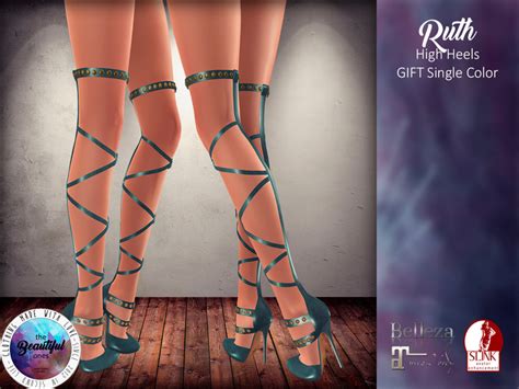 Second Life Marketplace Tbo Ruth High Heels Teal Ed Belleza