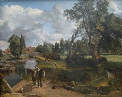 Great British Art Flatford Mill Scene On A Navigable River By John