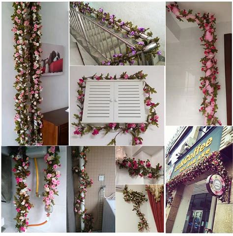 2020 230cm 91in Silk Rose Wedding Decorations Ivy Vine Artificial