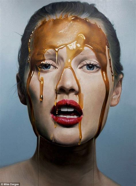 Model Toni Garnn Poses With Honey Dripping All Over Her Face Honey
