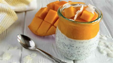 Mango Pudding With Chia Seeds Healthy Recipe Kiratas
