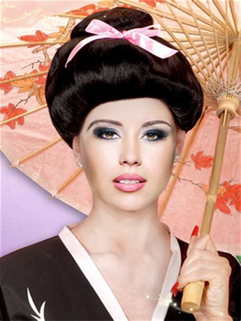 Cheap Black Cosplay Wigs Wholesale High Quality Japanese Girl S Geisa