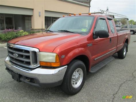 1999 Bright Amber Metallic Ford F250 Super Duty Lariat Extended Cab