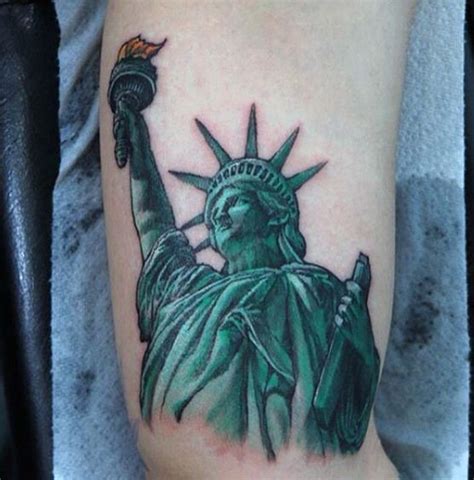 70 Statue Of Liberty Tattoo Designs For Men New York City Liberty