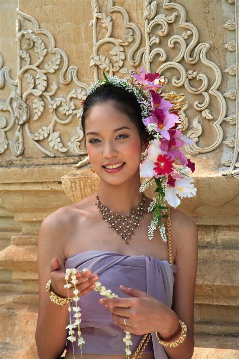 Thai Girl In Costume At A Festival In License Image 71037684