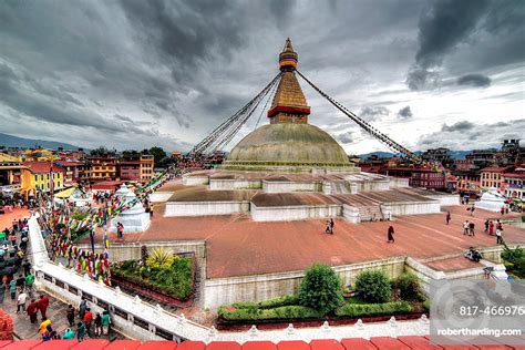 Boudhanath Stupa Kathmandu Nepal Stock Photo