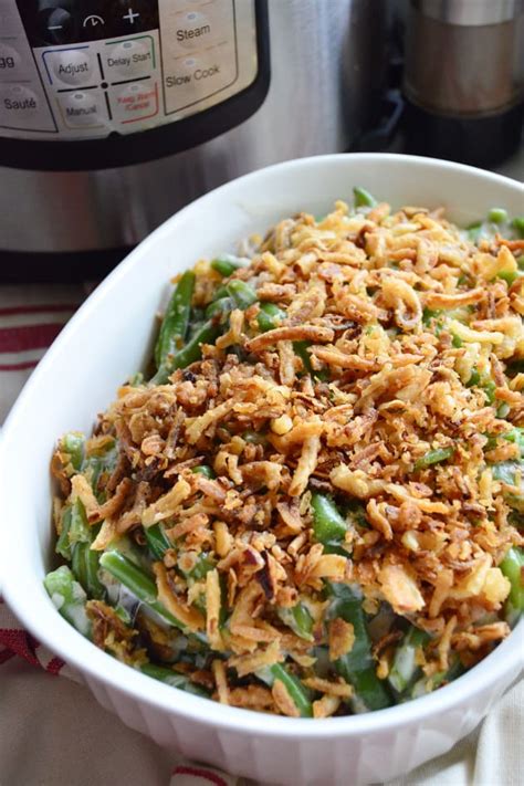 One of the easiest instant pot side dishes! Instant Pot Green Bean Casserole Recipe - Food Fanatic