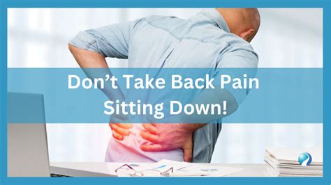 Dont Take Back Pain Sitting Down Mississauga And Oakville