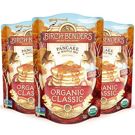 Birch Benders Organic Pancake And Waffle Mix Whole Grain Non Gmo Just Add Water 16 Ounce