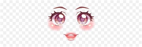 Roblox Anime Face Makeup Png Smile Free Transparent Png Images