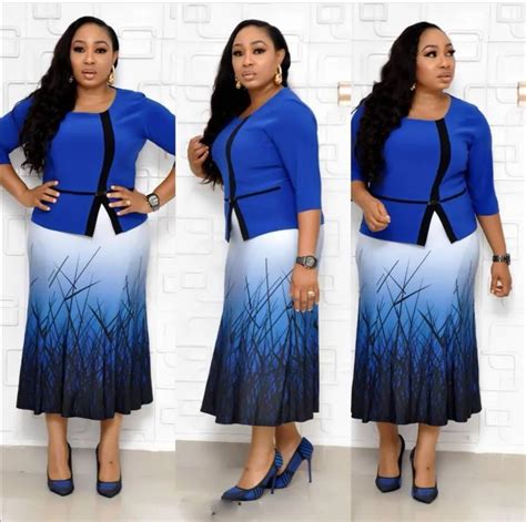 African Dresses For Women Elegent Fashion Style Plus Size Midi Dress L 4xl Africa Clothing Buy