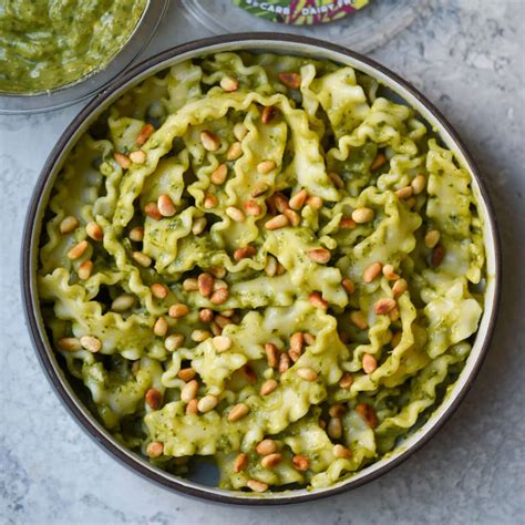Pesto Pasta With Toasted Pine Nuts Good Foods
