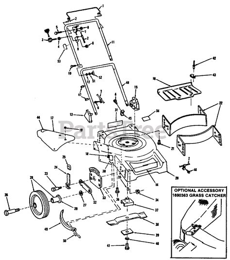 Simplicity 1690802 Simplicity 21 Walk Behind Mower Parts List For