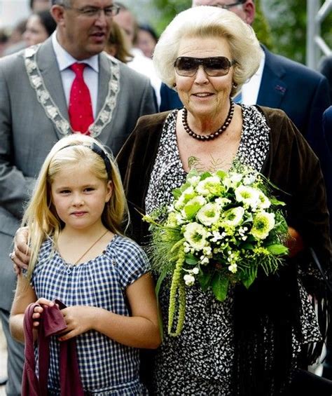 Dutch Queen Beatrix Showing Her Granddaughter Princess Amalia