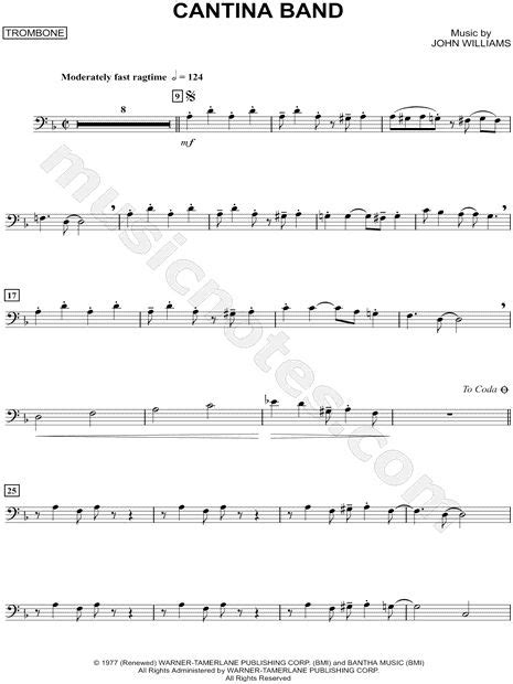 Mn00… alto saxophone medley (epic sax guy, tequila, careless whisper, game of thrones and many more!!) Print and download Cantina Band - Trombone sheet music from Star Wars arranged for Trombone ...