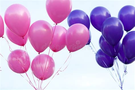 Color Balloons In The Sky Stock Photo Image Of Flying 6766424