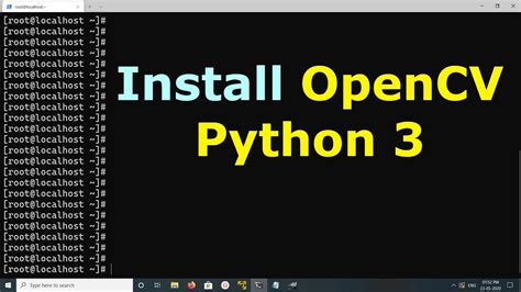 How To Install Opencv For Python Youtube