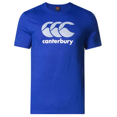 Canterbury Mens Ccc Logo Rib Neck Comfort Fit Cotton Blend T Shirt Ebay
