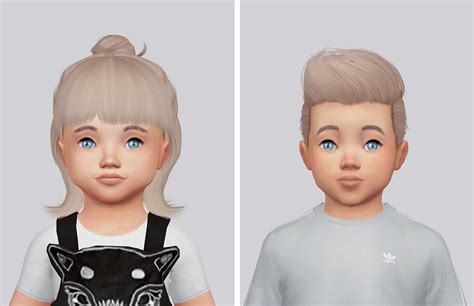 Kalewa Ts4 Toddler Hair Pack My Very First The Sims 4 Toddlers