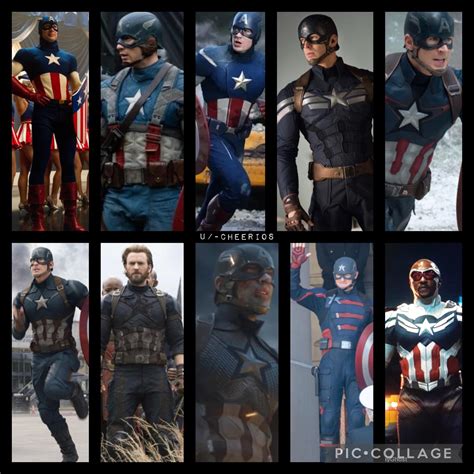 All Captain America Suits So Far Rthefalconandthews