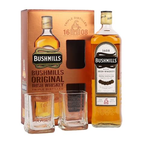 Bushmills Original 1 Litre 2 Glasses T Pack Whisky From The