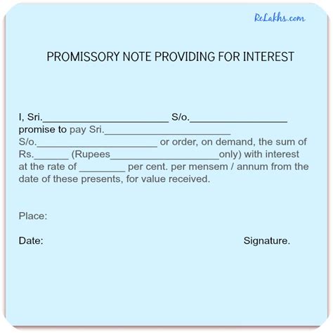 Promissory Note And Loan Agreement Details And Templates
