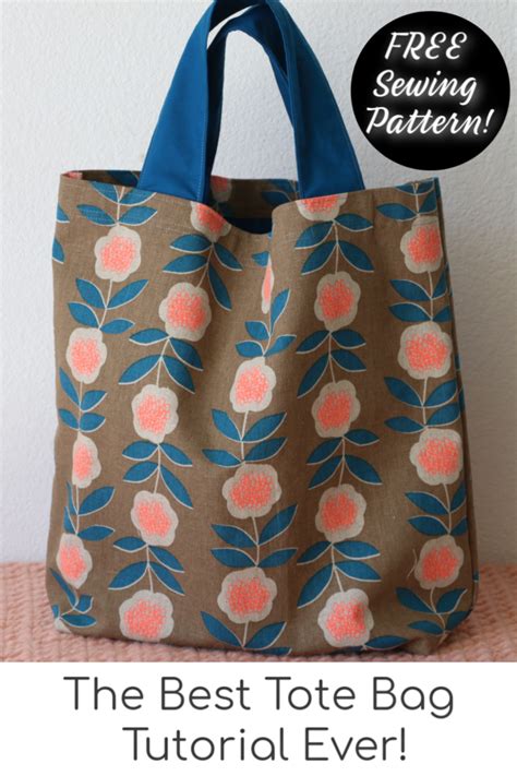 How To Sew A Tote Bag Learn To Sew Series Tote Bag Pattern Free