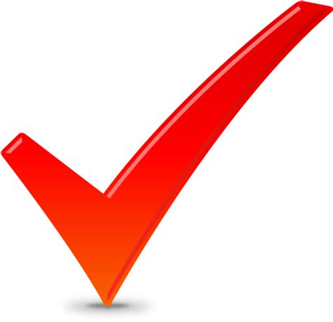 CHECK ICON RED2 | SVG(VECTOR):Domínio público | ÍCONE PARQUE