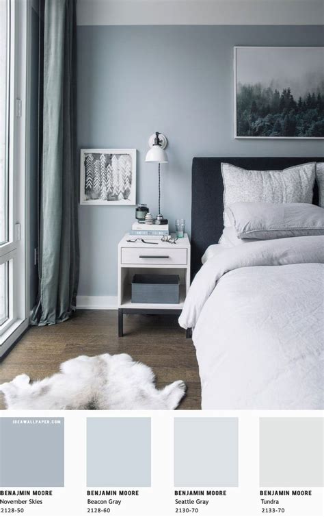 Inspiring Beautiful Bedroom Designs In Light Blue Grey Benjamin Moore