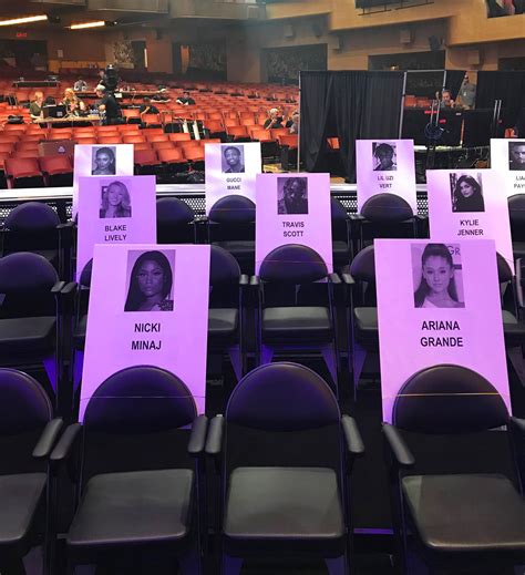 Vmas 2018 Seating Chart Who Is Sitting Next To Who