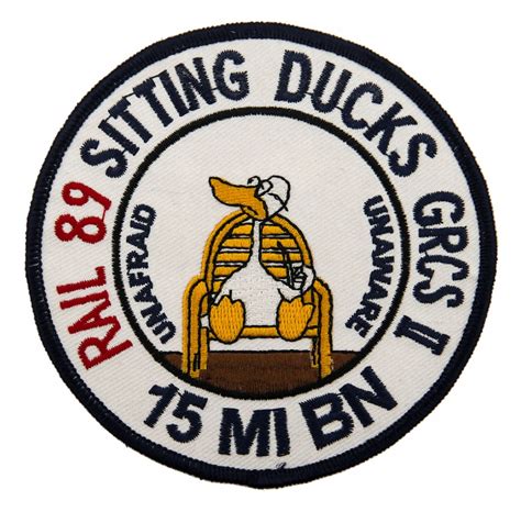 15th Military Intelligence Battalion Patch Sitting Ducks Badges