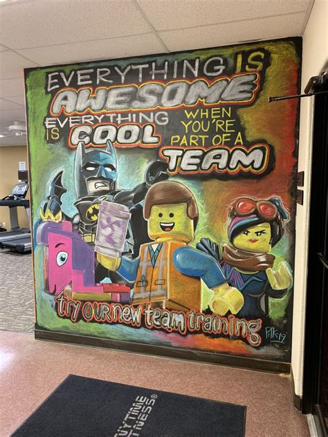 Anytime Fitness Motivation Board Promoting Team Fitness Training
