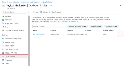 Manage Rules For Azure Load Balancer Azure Portal Microsoft Learn