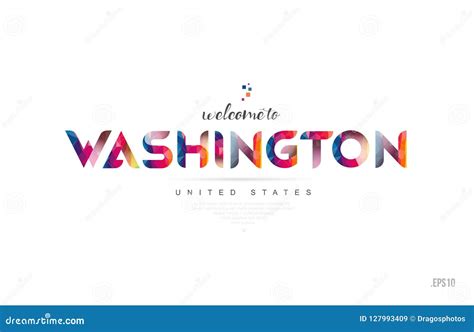 Welcome To Washington Dc Usa United States Card And Letter Design