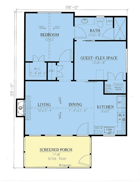 Small Southern Cottage Home Plan Under 800 Sq Ft Great Guest House