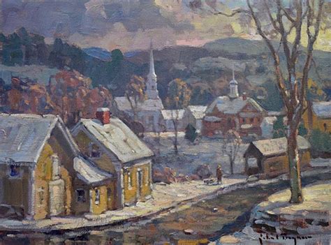 And it explores the theme of thanksgiving, that most new england of all holidays. John C. Traynor - 'Early Morning, Stowe', small ...