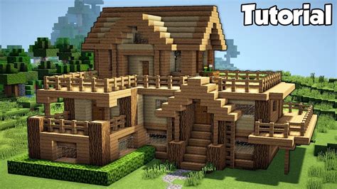 This video is a detailed tutorial for a deluxe workshop it has a large work area with industrial forge in the centre and plenty of storage space on the side. Minecraft: Starter House Tutorial - How to Build a House ...
